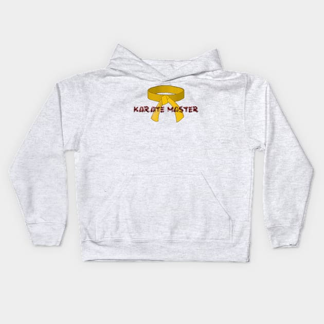 Yellow Belt Karate Master Kids Hoodie by TenomonMalke